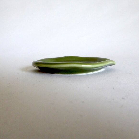 65/45 VINTAGE JAPANESE JAPAN PORCELAIN MINI CANTALOUPE FRUIT TEAPOT & LEAF (NEW) - Picture 11 of 13